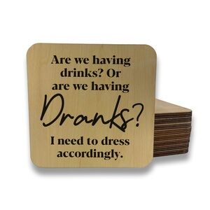 Drinks or Dranks? Magnet/Drink Coaster